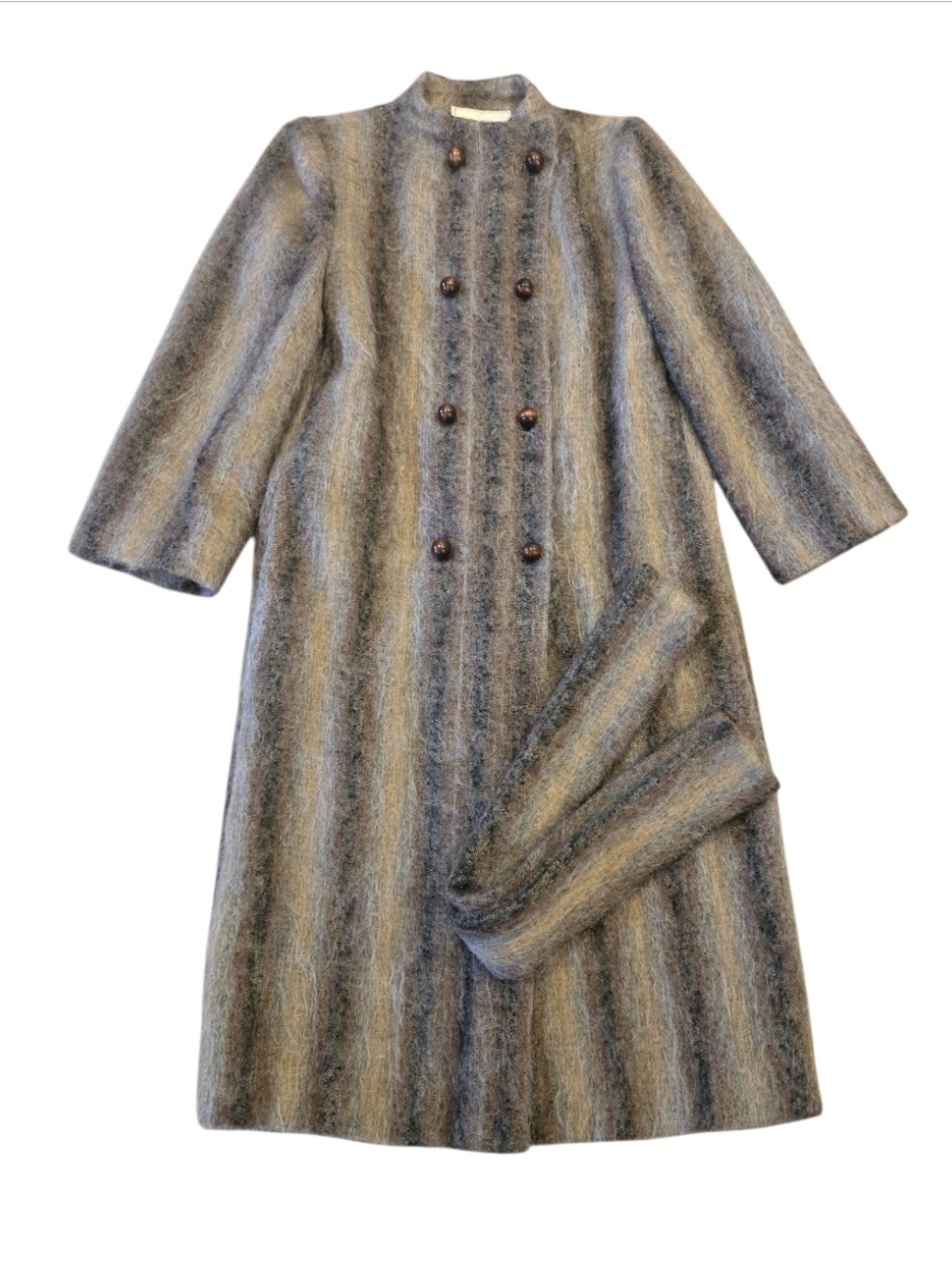 Vintage A Trigère Coat by designer Pauline Trigère from the 1970s-1980s MOHAIR